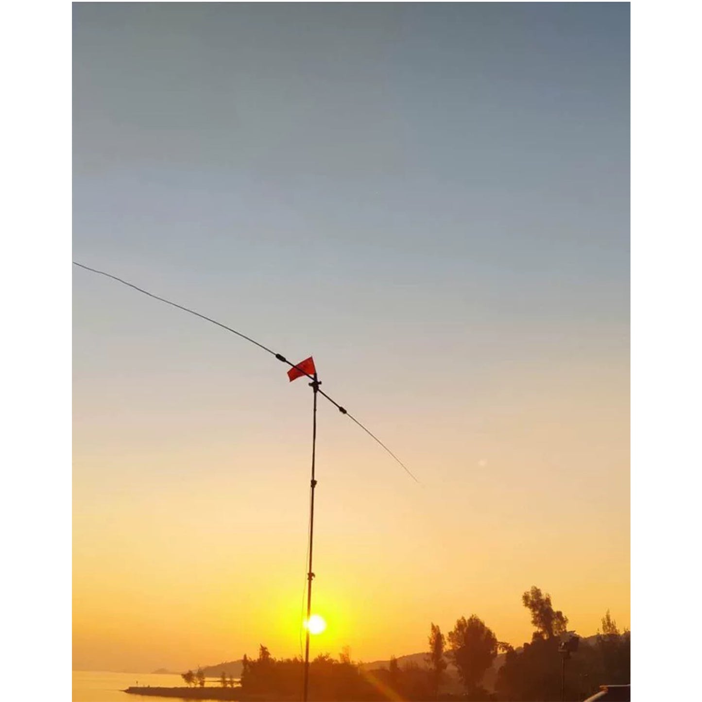 JPC-7 HF Antennas for Ham Radio with Slide Regulator 7MHz-50MHz All Band Hf Vertical Antenna 100W for Outdoor/Balcony/Trip