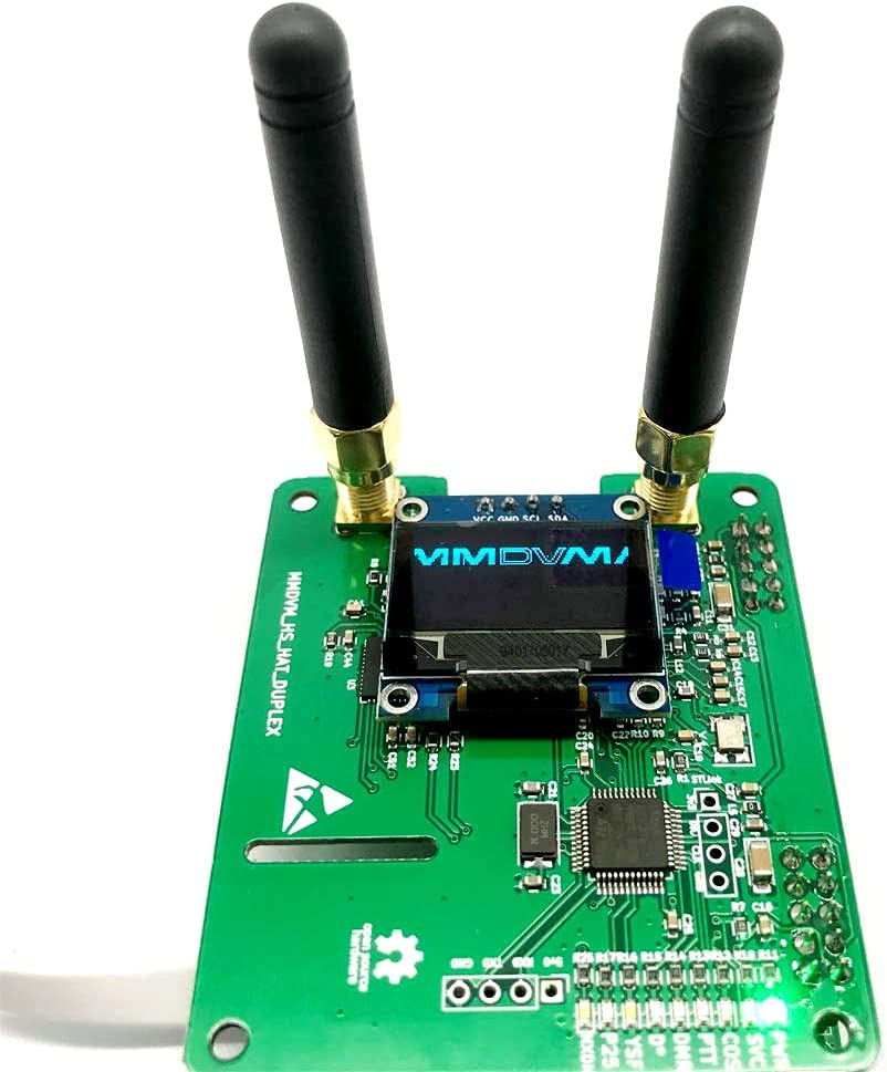 MMDVM Duplex Hotspot Module Dual Hat with 0.96 OLED Display V1.47 Support P25 DMR YSF NXDN DMR Slot 1 + Slot 2 for Raspberry pi (with OLED)