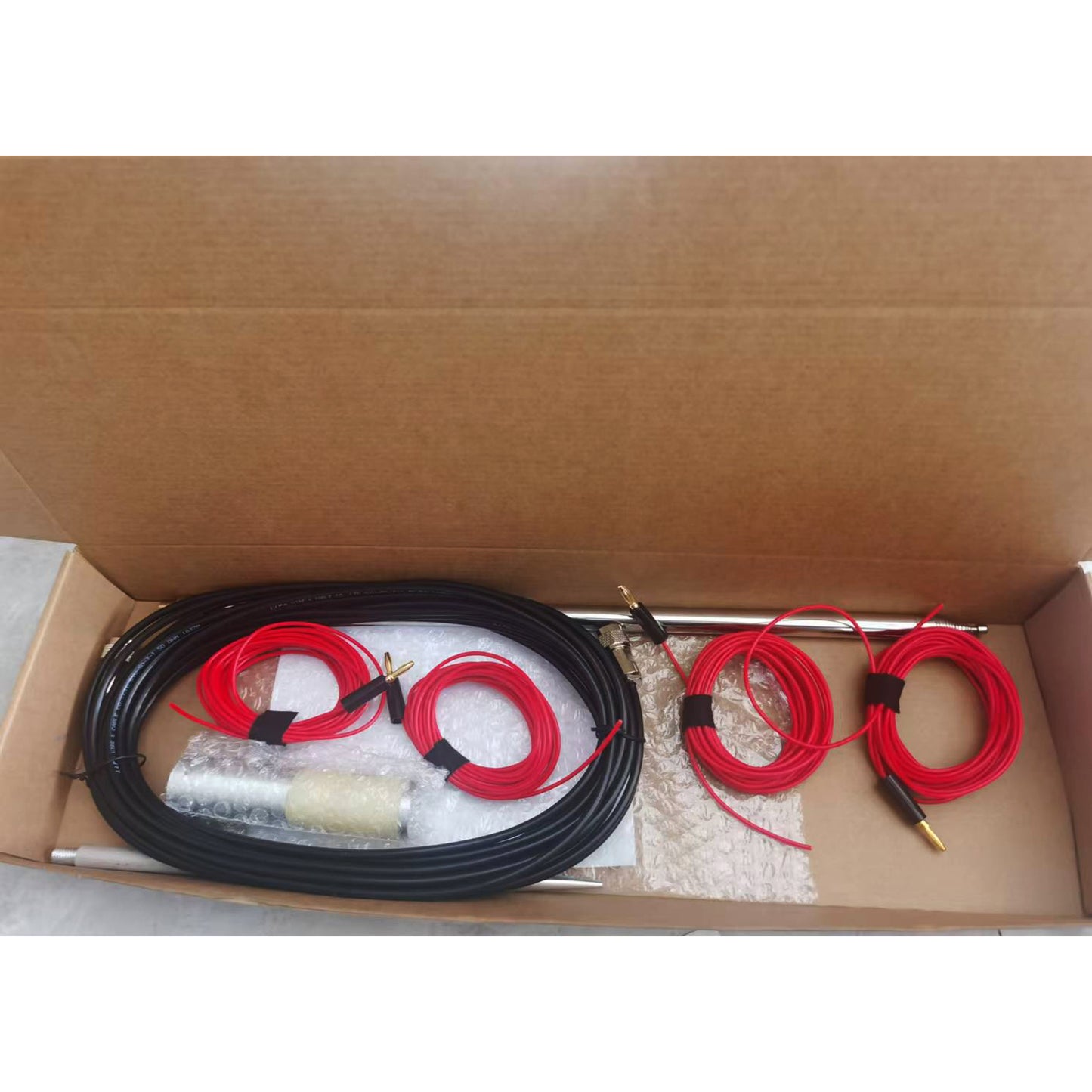 Portable GP Antenna for Ham Radio 14-30MHz 200W Full Band Tuned Antenna for USDX Radio Reception & Transmission (5 meters/16.4 Ft)