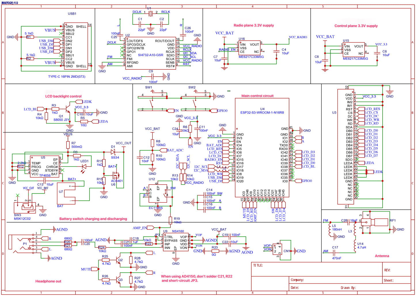 Si4732 Mini Radio Portable Shortwave Radio Receiver with 9" IPS Display |AM/FM/SW/LW/RDS Telescopic & Loop Antenna for Outdoor Adventures, Travel, and Daily Use