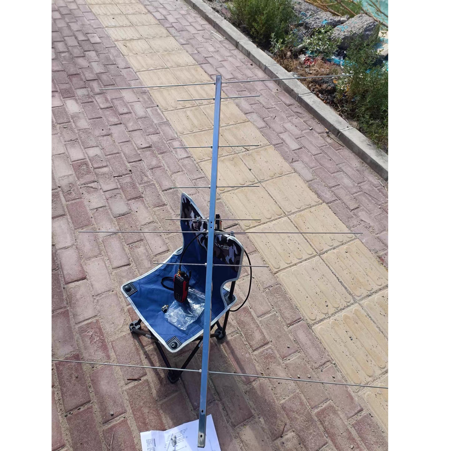 YAGI Antenna Dual-Band 9.5/11dBi 50W 2m/70cm UHF/VHF 144/430 8 Elements Outdoor GRMS Yagi Antenna with U-Bolt for Ham Radio Repeater System 433mhz Radio Systems