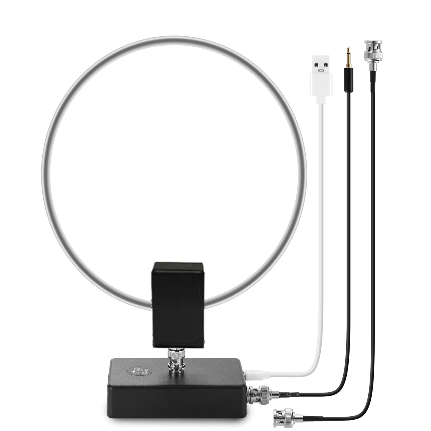 GA800 Loop Antenna, GOOZEEZOO Active Shortwave Radio Antenna with BNC Cable 10KHz-159MHz Portable Receiving HF Antenna for Ham Radio(Free of Tuning)