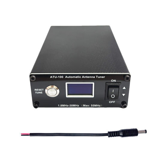 GOOZEEZOO V3.2 ATU-100 EXT Automatic Antenna Tuner for Ham Radio – 1.8-55MHz, Low SWR Tuner, Impedance Matching, Compact Design, Works with Amateur Radio Equipment, Ideal for POTA/SOTA/DX