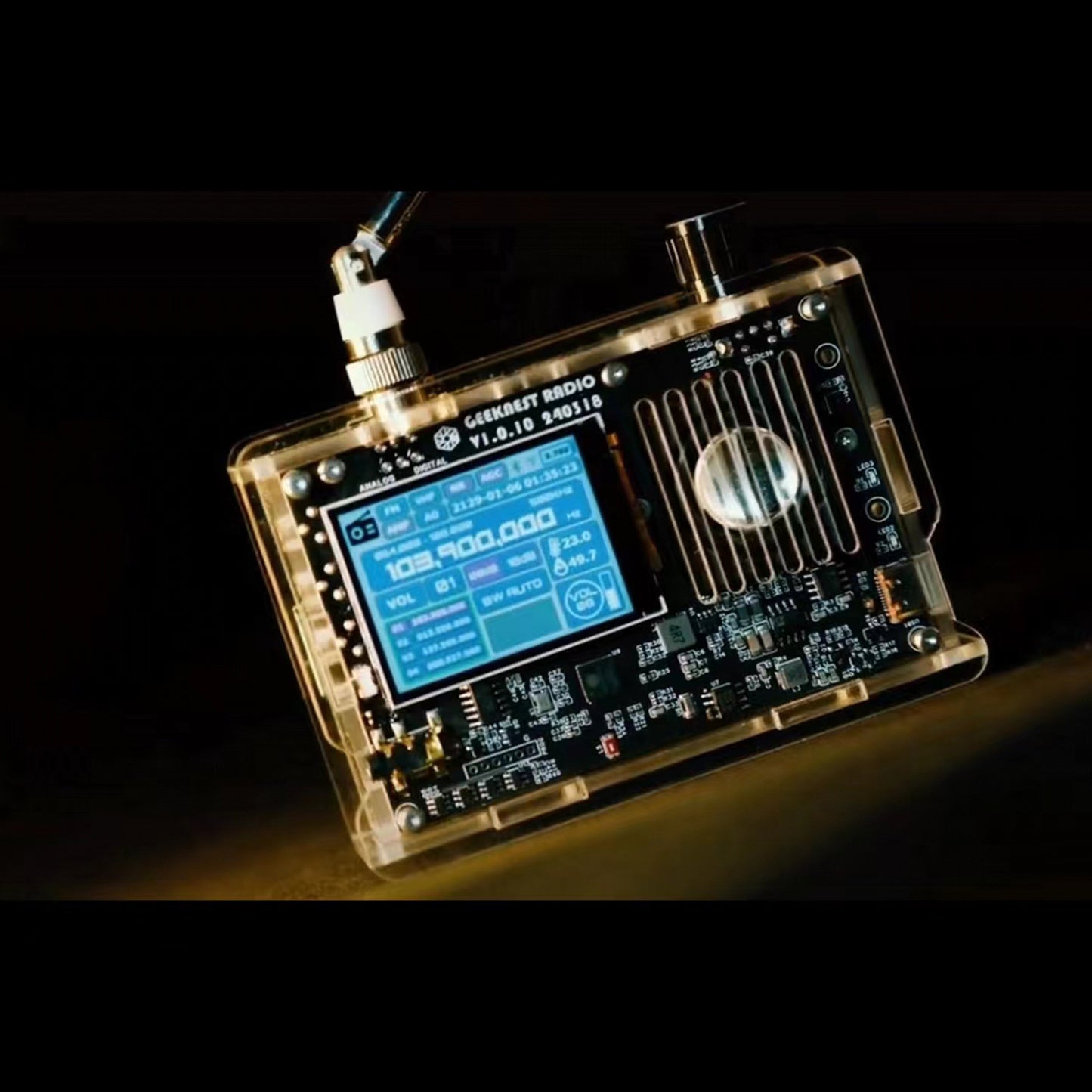 DIY Radio Kit Portable Shortwave Radio Receiver FM AM MW SW Air SSB LSB USB Full Band Radio Receiver for Hams Big Speaker & Best Reception for Adults Student STEM Education