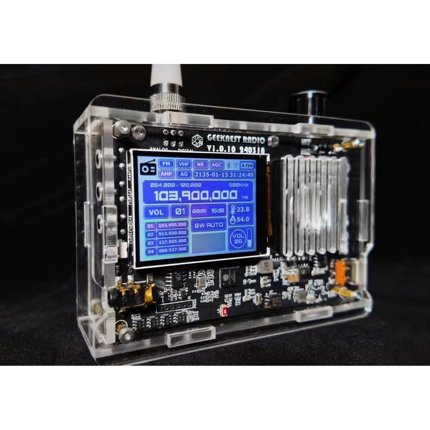 DIY Radio Kit Portable Shortwave Radio Receiver FM AM MW SW Air SSB LSB USB Full Band Radio Receiver for Hams Big Speaker & Best Reception for Adults Student STEM Education