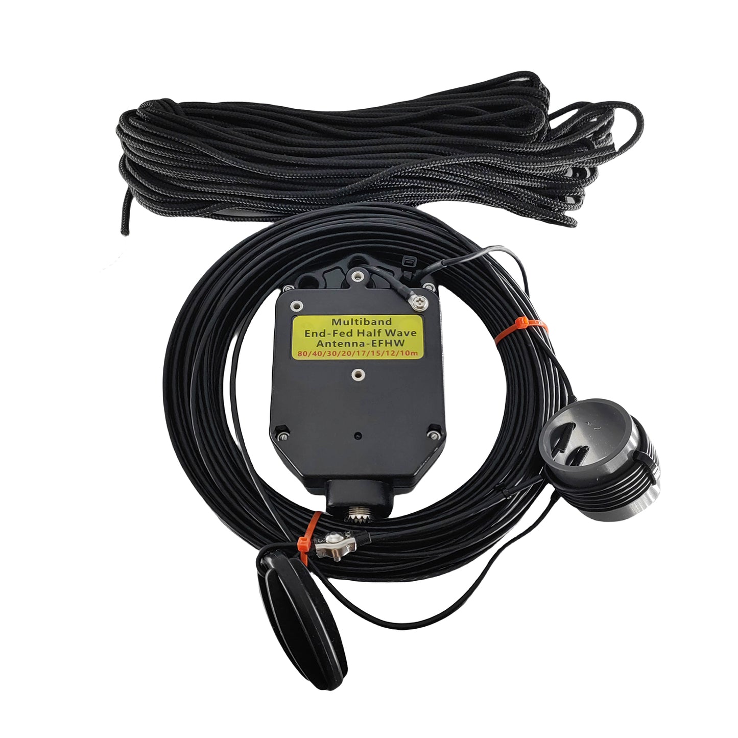 JYR8010-150W End Fed Half Wave Antenna, 150W Shortwave Radio Antenna, 8 Band 10m 12m 15m 17m 20m 30m 40m 80m Long Wire Antenna, 1:64 Balun No Tuning