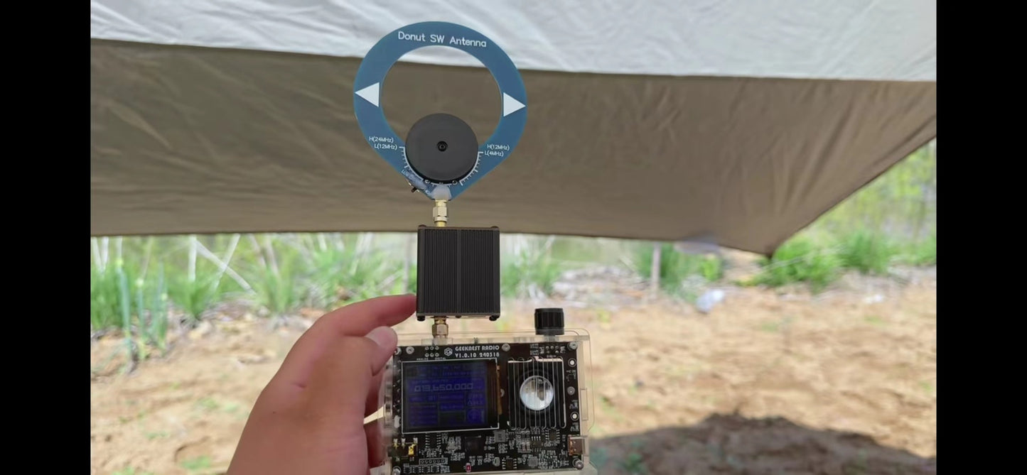 DIY Radio Kit Portable Shortwave Radio Receiver FM AM MW SW Air SSB LSB USB Full Band Radio Receiver for Hams with AM/SW Donut Antenna & Hi-Z Amplifier