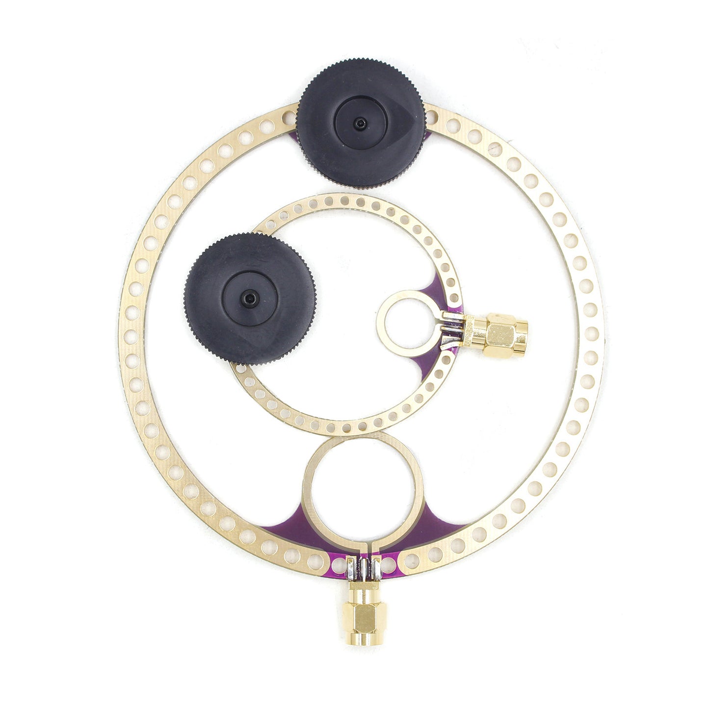 GOOZEEZOO 2pcs Donut VHF UHF FM 400M-470MHz 80M-150MHz Mini Loop Antenna for HFDY Malachite DSP DSP2 Radio Receiver