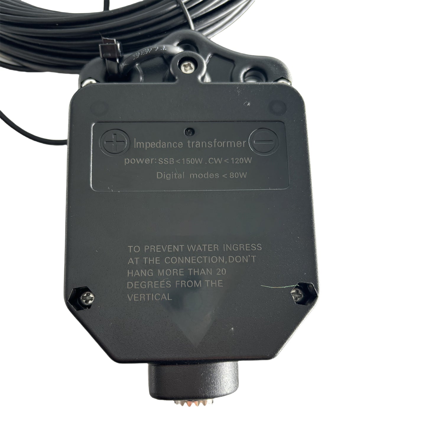 JYR4010-150W End Fed Half Wave Antenna, 150W Shortwave Radio Antenna, 4 Band 10m 15m 20m 40m Long Wire Antenna, 1:64 Balun No Tuning (Black)