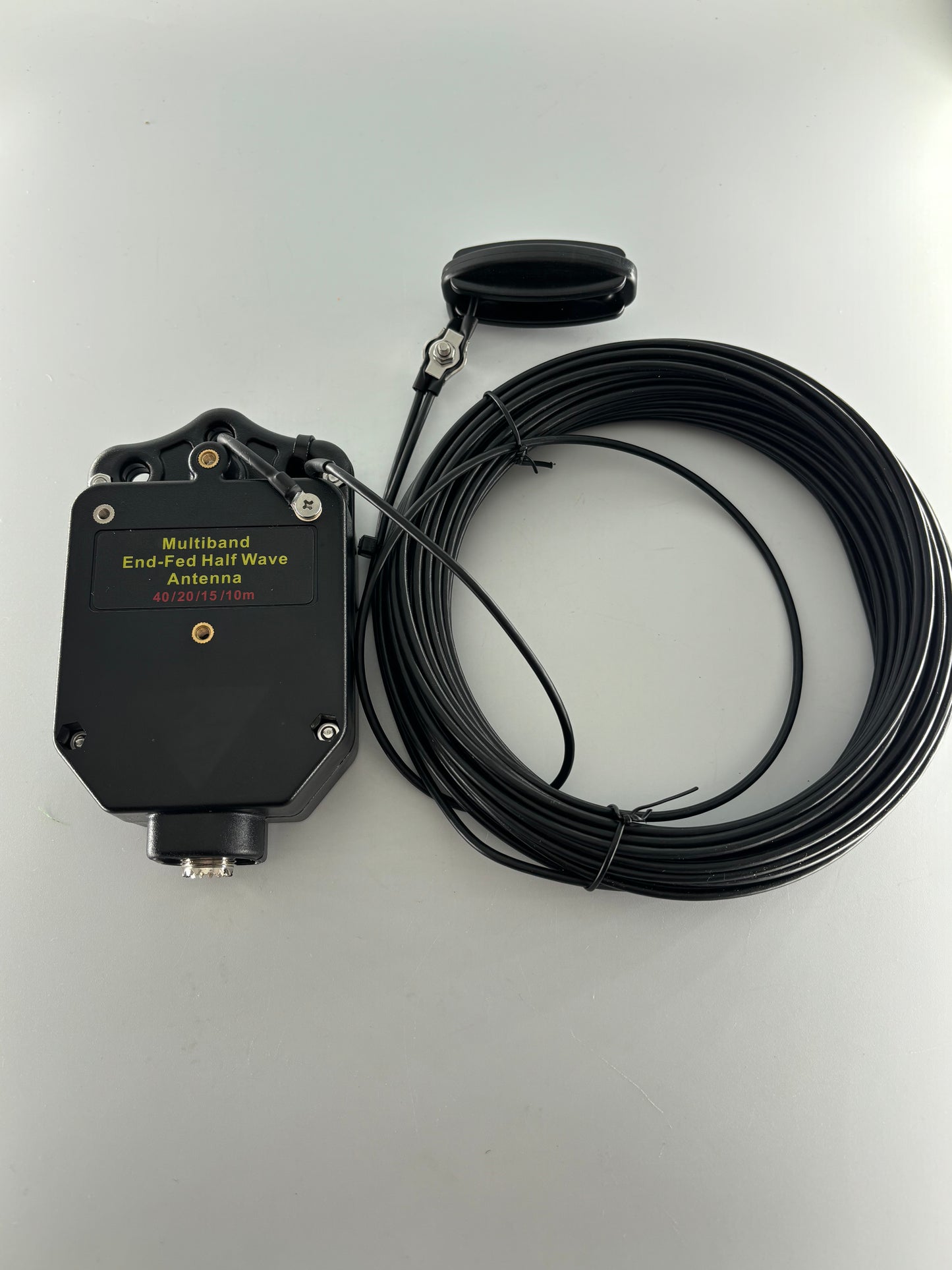 JYR4010-150W End Fed Half Wave Antenna, 150W Shortwave Radio Antenna, 4 Band 10m 15m 20m 40m Long Wire Antenna, 1:64 Balun No Tuning (Black)