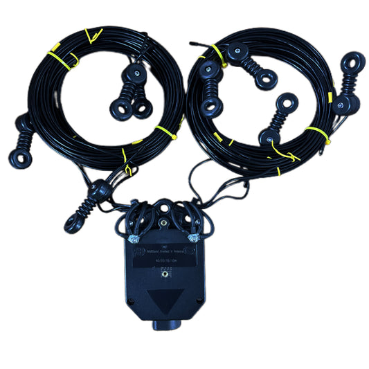 GOOZEEZOO 1:1 Balun Antenna 4010 1000W Multi-band Inverted V-shaped Antenna 10m 15m 20m 40m 4 Band Long Wire Antenna (Rope Length: 30m/98.4ft)