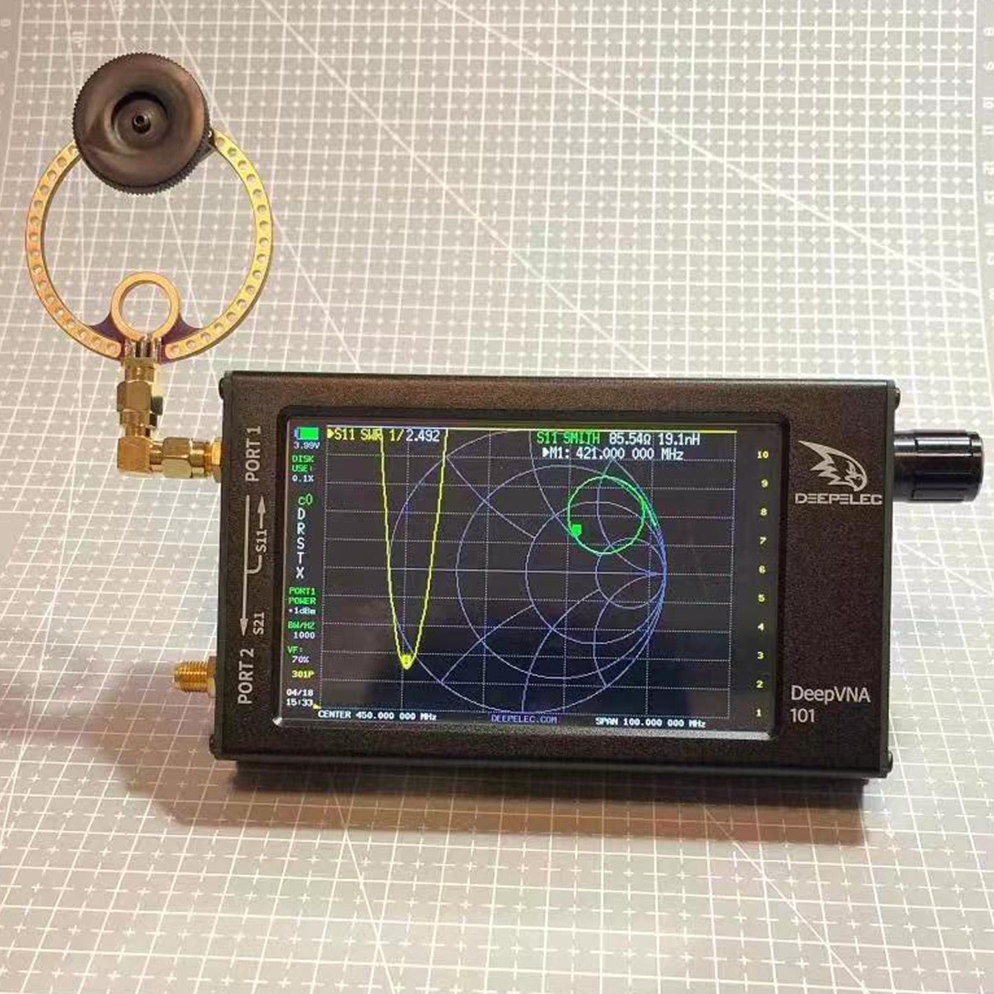 GOOZEEZOO 2pcs Donut VHF UHF FM 400M-470MHz 80M-150MHz Mini Loop Antenna for HFDY Malachite DSP DSP2 Radio Receiver