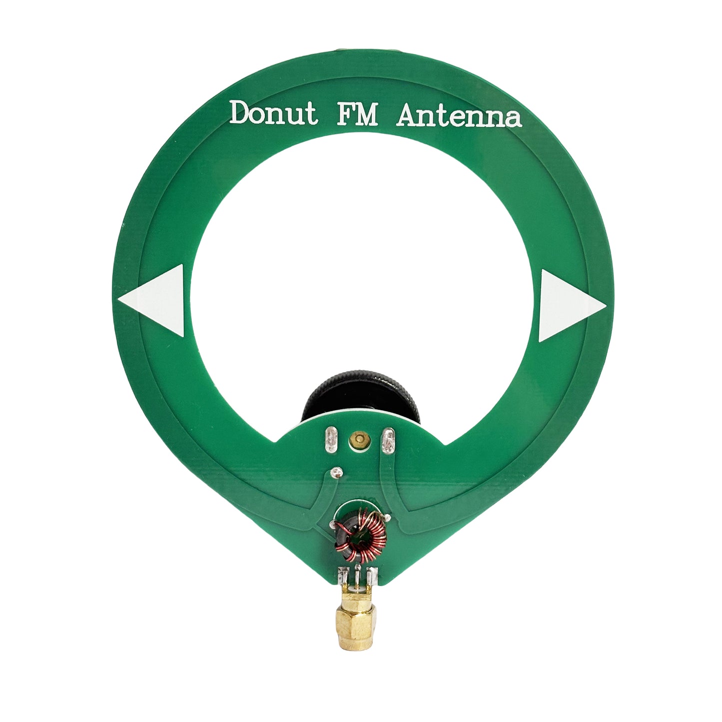 GOOZEEZOO Donut FM Mini Loop Antenna 75MHz-135MHz SMA Male Connector, 5W High Power