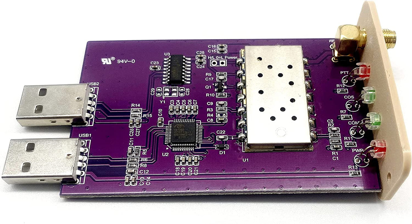 Shari PiHat - Portable SA818 Ham Allstar Radio Interface Raspberry Pi Hosted Allstar Node, Compatible with Raspberry Pi 2/3/4/5, UHF Frequency Range 1W 420-450MHz/70cm Amateur Radio Operator