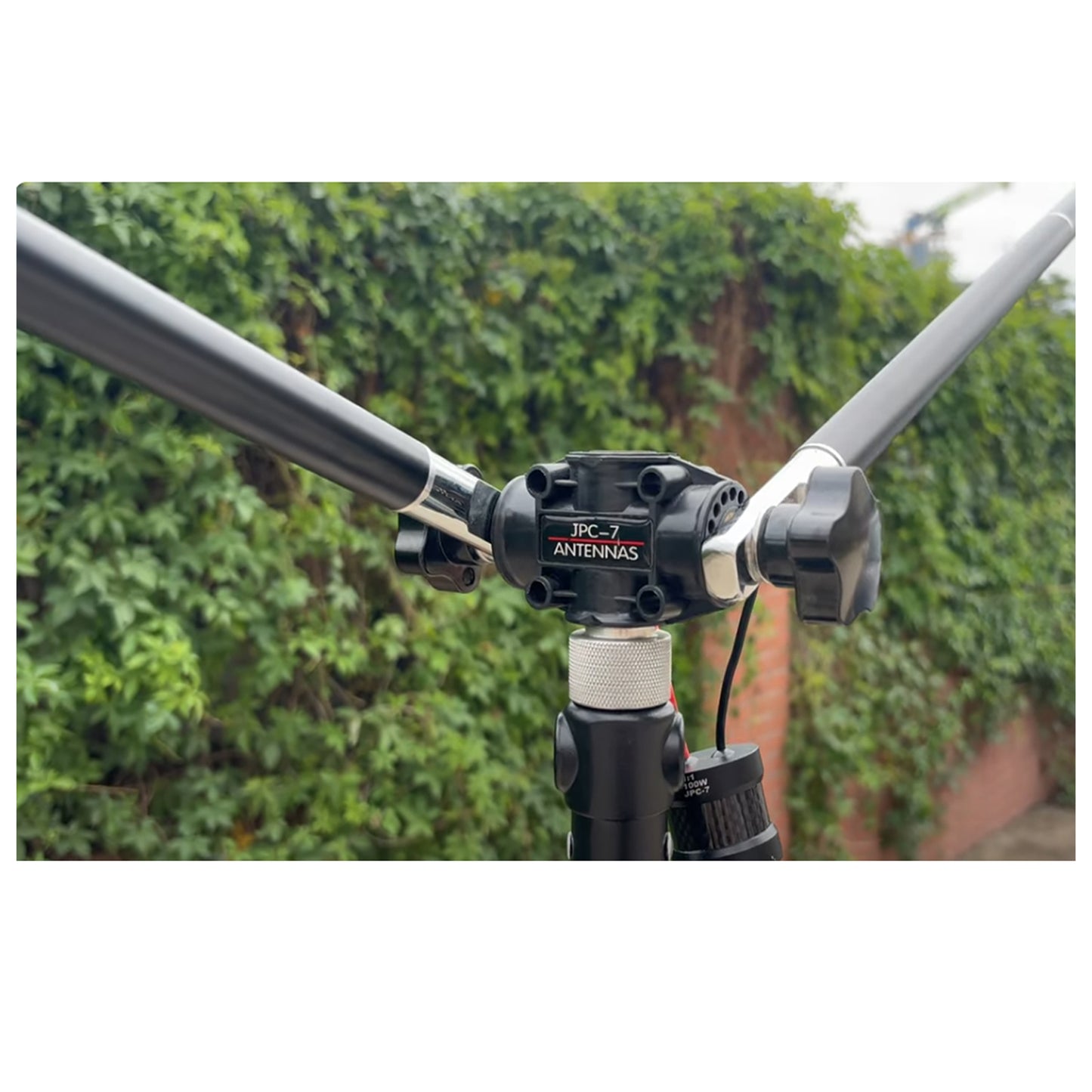 JPC-7 HF Antennas for Ham Radio with Slide Regulator 7MHz-50MHz All Band Hf Vertical Antenna 100W for Outdoor/Balcony/Trip