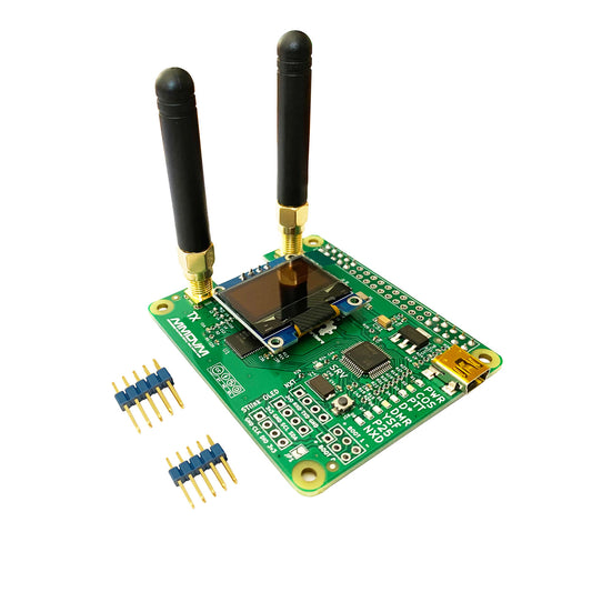 MMDVM Duplex Hotspot Module Dual Hat V1.5.2 Support P25 DMR YSF NXDN DMR Slot 1 + Slot 2 for Raspberry pi with USB Port (with OLED)
