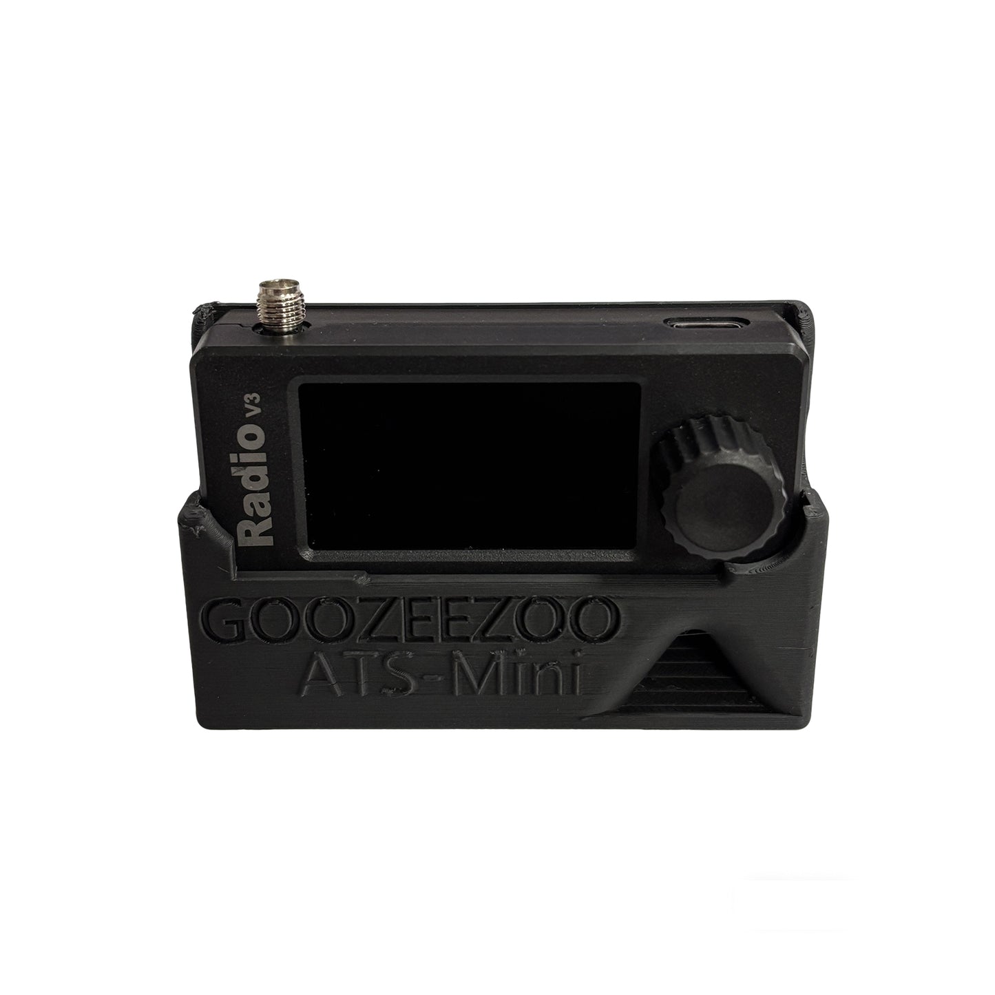 GOOZEEZOO Mini Radio Stand for V3 Pocket Shortwave Receiver (Black)