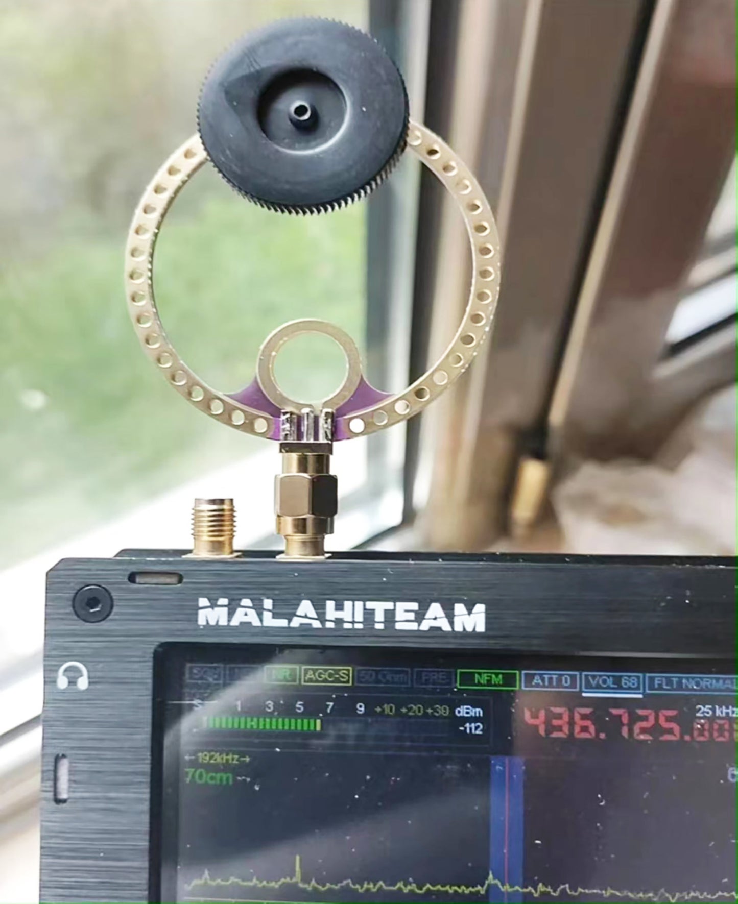 GOOZEEZOO 2pcs Donut VHF UHF FM 400M-470MHz 80M-150MHz Mini Loop Antenna for HFDY Malachite DSP DSP2 Radio Receiver