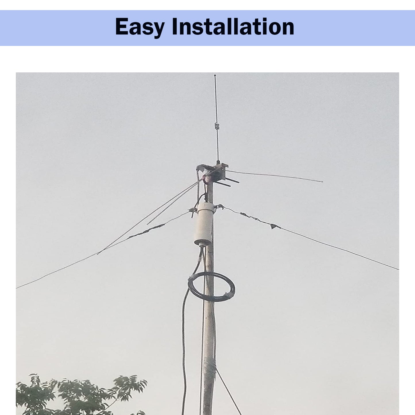 Shortwave Radio Balun Antenna 1:1 Balun Voltage 1-50MHz 500Watt Ham Radio Antenna with UHF Female (SO-239) Connector (DIY Waterproof Antenna)