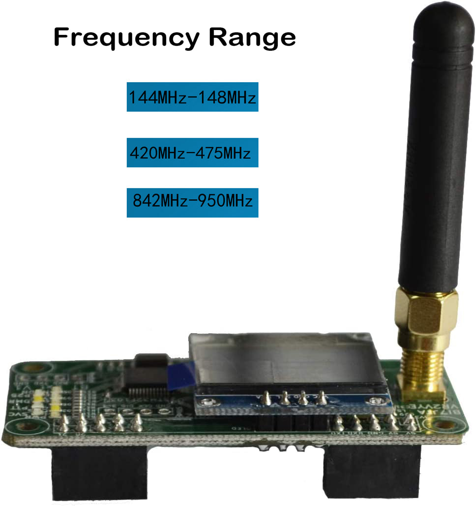 MMDVM Hotspot Board (V1.5.2) + Antenna Support UHF VHF Support P25 DMR YSF DSTAR NXDN POCSAG for Raspberry Pi-Zero W, Pi 3 (OLED Board)