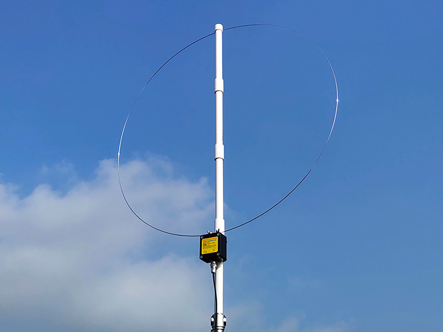 K-480WLA Portable Shortwave Radio Active Loop Antenna 0.5MHz-500MHz Full Band Radio Antenna LW/MW/SW/FM/VHF/HF/Air 6 Meters 30dBi SDR Ham Radio Antenna with 1800mAh Battery（Built-in Filter）