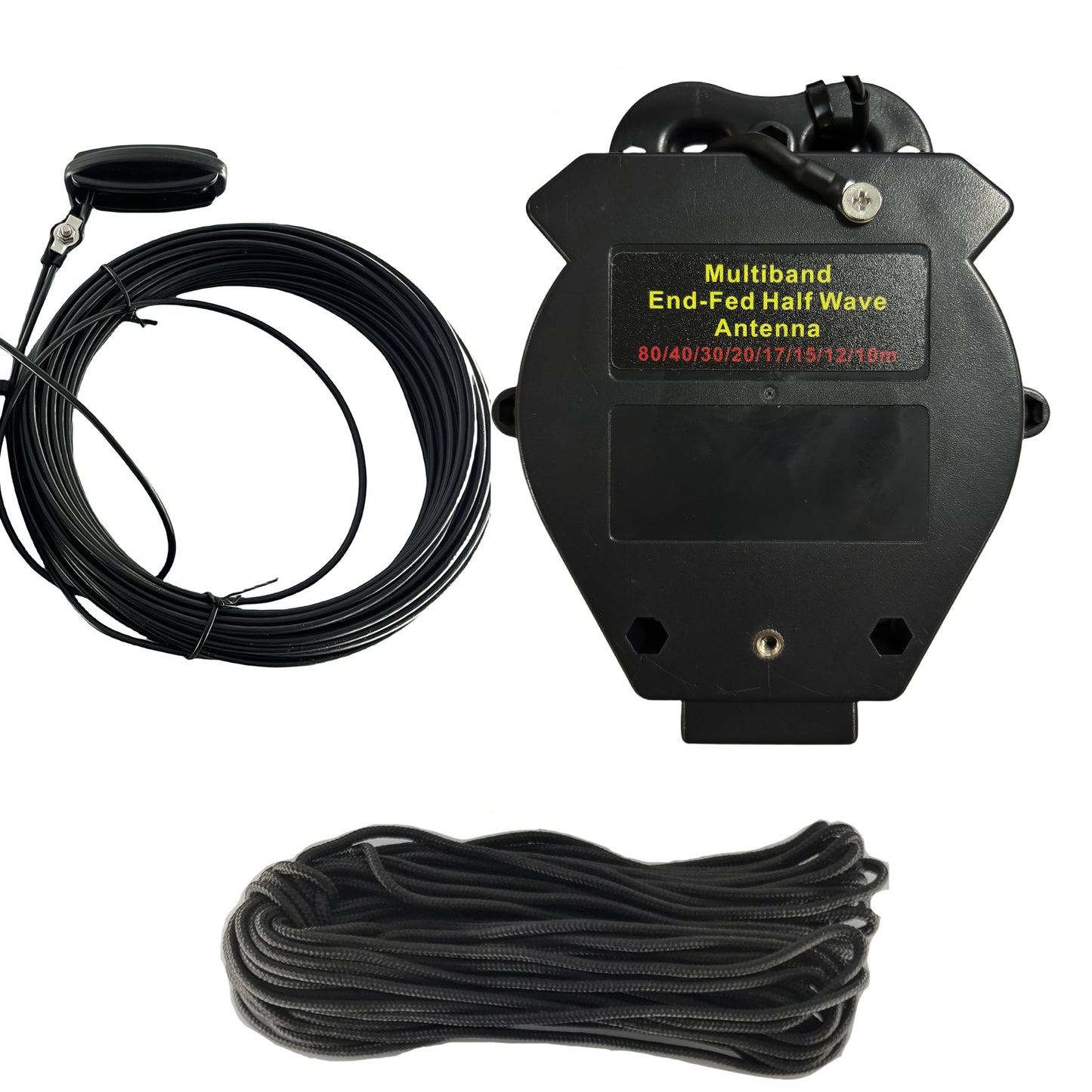 JYR8010-1000W End Fed Half Wave Antenna, 1000W Shortwave Radio Antenna, 8 Band 10m 12m 15m 17m 20m 30m 40m 80m Long Wire Antenna, 1:64 Balun No Tuning