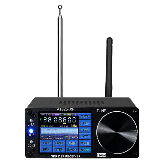 GOOZEEZOO 2025 Si4732-A10 ATS25-XF V4.2 Portable Shortwave Radio Receiver Adds CW, FT8, RTTY, PSK, Hell Decoding Function WiFi Function FM LW AM SSB RDS Full Band Radio Receiver with 2pcs Donut Antenna