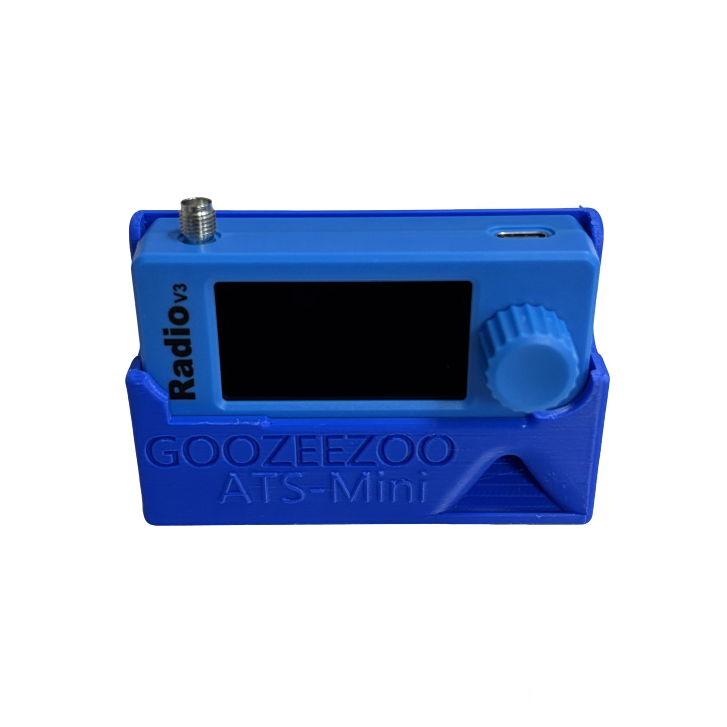 GOOZEEZOO Blue Mini Radio Stand for V3 Pocket Shortwave Receiver (Without MINI Radio)