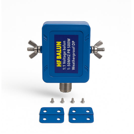 GOOZEEZOO Upgrade Balun Antenna 1:1 Dipole Antenna Shortwave Radio Antenna 1-50MHz 500Watt Balun for Ham with UHF Female (SO-239) Connector