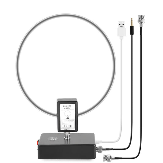 GA800 Loop Antenna, GOOZEEZOO Active Shortwave Radio Antenna with BNC Cable 10KHz-159MHz Portable Receiving HF Antenna for Ham Radio(Free of Tuning)