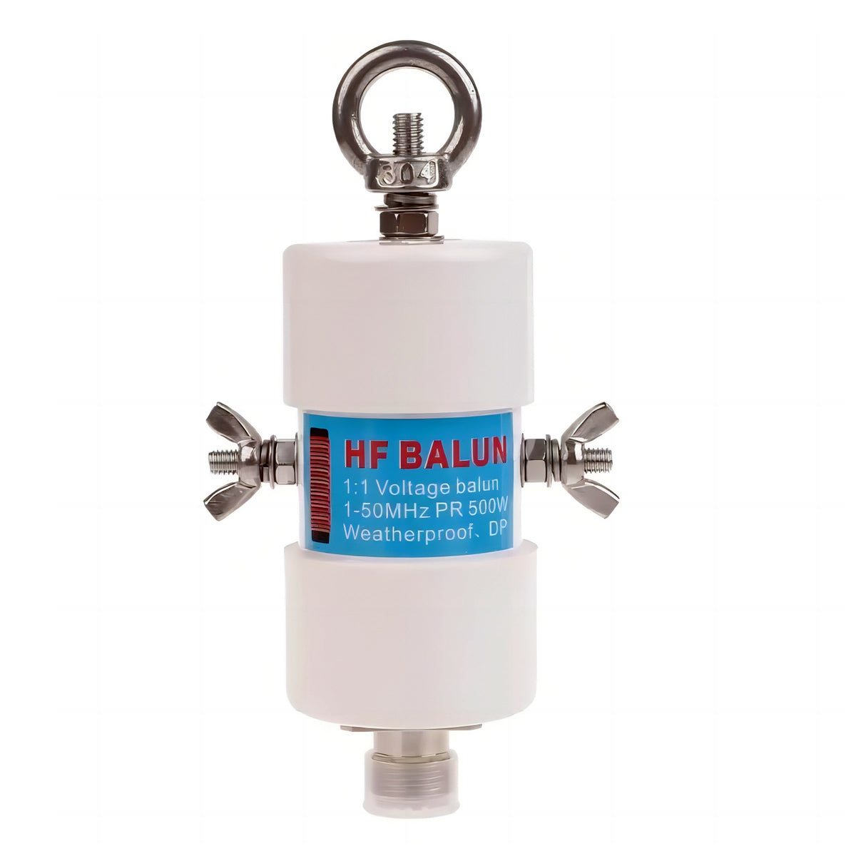 1:1 Voltage Balun Antenna, 500W HF Band (1-50MHz) Ham Radio Balun for Dipole Antenna - Weatherproof Design with UHF Female (SO-239) Connector, Antenna Signal Converter