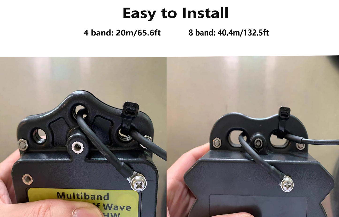 Upgraded 150W HF End Fed Antenna, 1-30MHz CW FM AM FT4 FT8 SSB End Fed Half Wave Radio Antenna 4 Band 8 Band for Outdoor 1:64 1:49