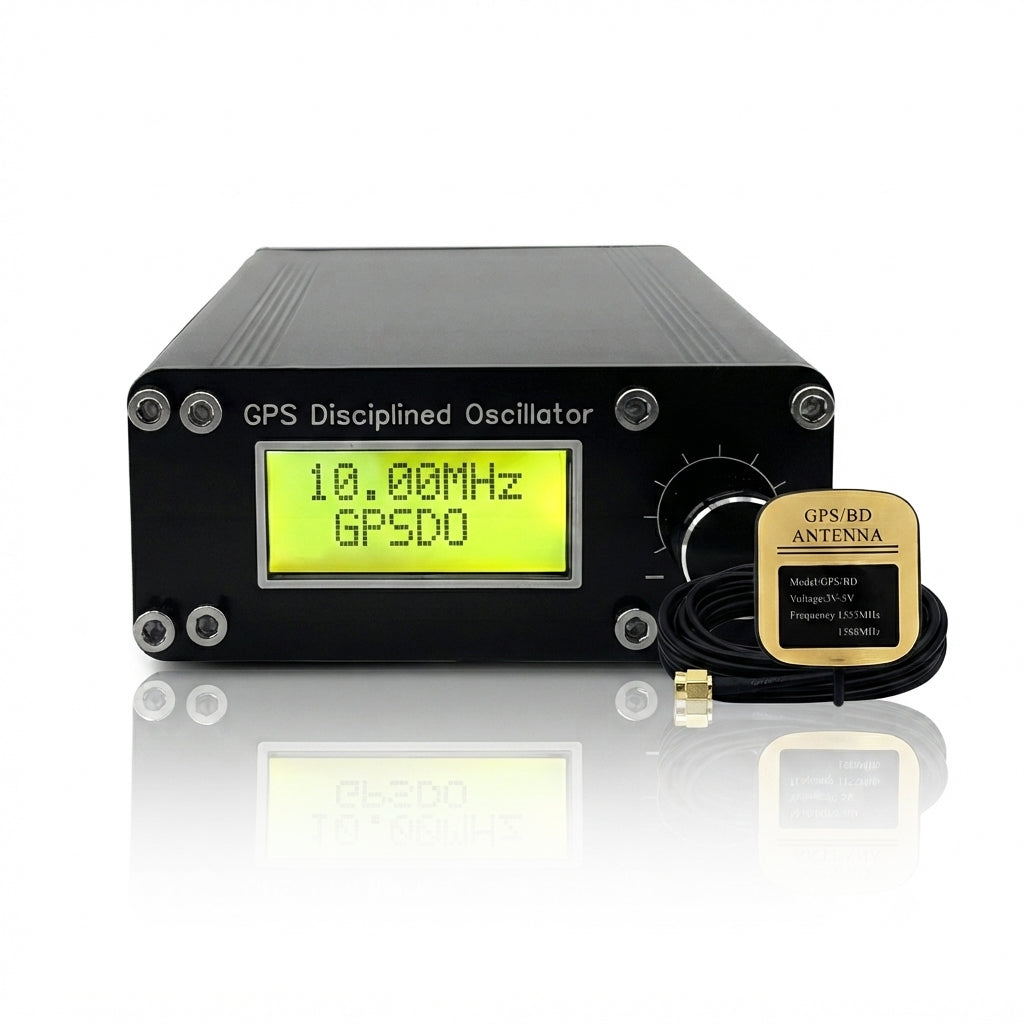 GPSDO Disciplined Oscillator, NEO-6M, ±0.001Hz High Precision ±0.001Hz High Precision, 10MHz Square Wave Real-time Data Monitoring, Compact GPSDO(Without Power Supply)