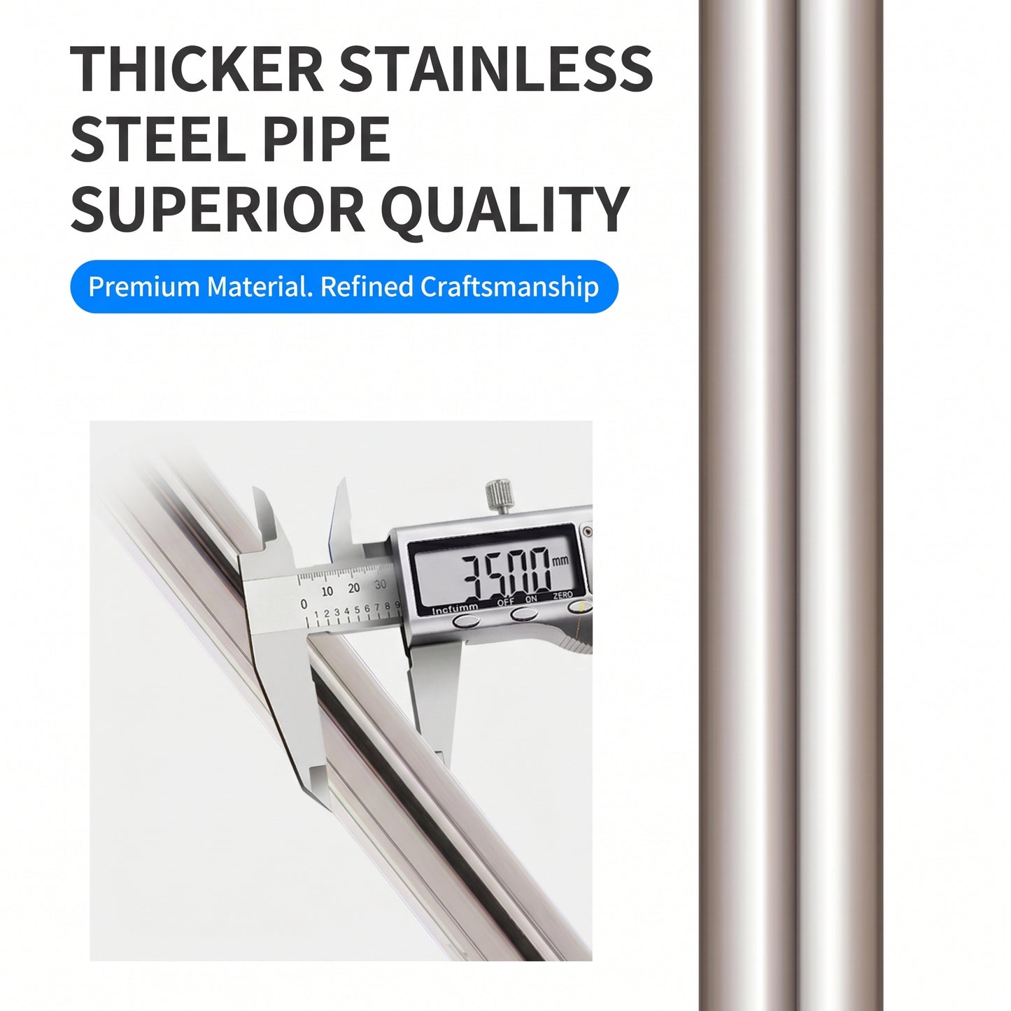 4M(13Ft) Stainless Steel Antenna Tripod Stand, Air Cushioned Corrosion-resistant Stainless Steel, Air Cushion Buffer, 1/4''&3/8'' Thread Adapter, Wind-resistant, Multi-scene POTA/Field