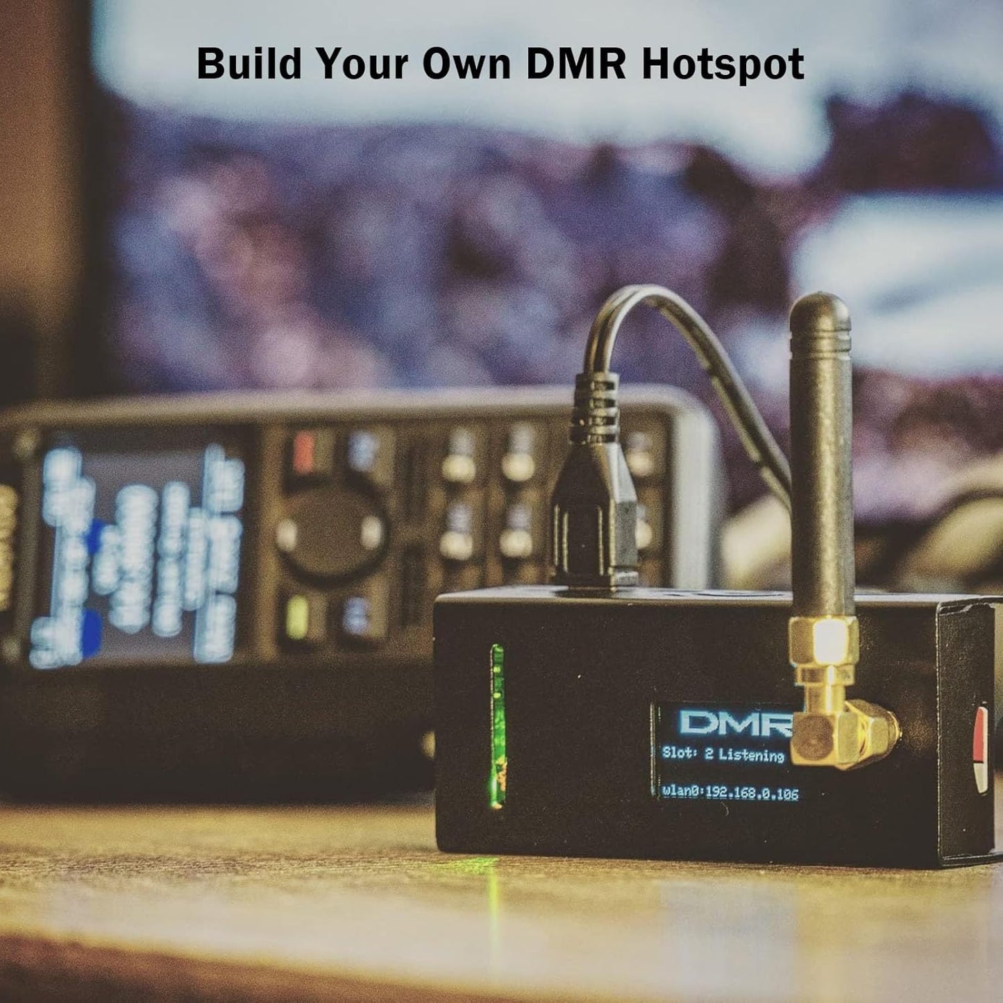 MMDVM Hotspot Board (V1.5.2) + Antenna + OLED Display Aluminium Case MMDVM Pi Hat for Raspbery Pi 3 4 3B 3B+ Zero W Zero 2W Digital Hotspot Ham Radio(Raspberry pi not Included)
