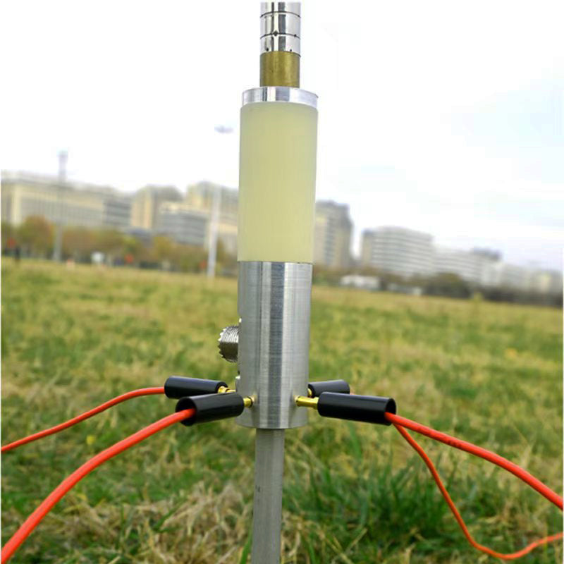 Portable GP Antenna for Ham Radio 14-30MHz 200W Full Band Tuned Antenna for USDX Radio Reception & Transmission (5 meters/16.4 Ft)