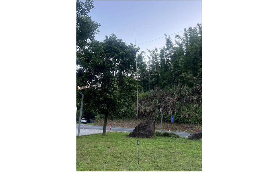 Upgraded JPC-350 100W HF Antennas for Ham Radio, 80-6 Meters 8 Bands, Portable Hf Vertical Antenna for Outdoor 5.6 Meter(18.4Ft) (M10)