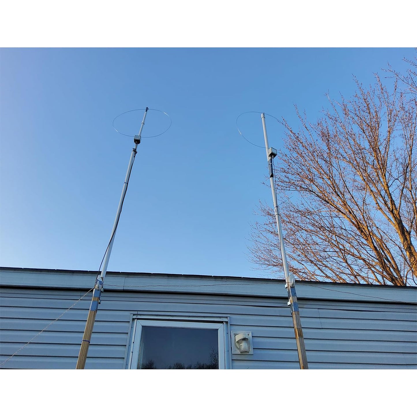 K-480WLA Portable Shortwave Radio Active Loop Antenna 0.5MHz-500MHz Full Band Radio Antenna LW/MW/SW/FM/VHF/HF/Air 6 Meters 30dBi SDR Ham Radio Antenna with 1800mAh Battery（Built-in Filter）