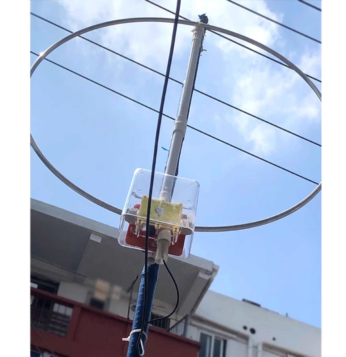 LF-901 Portable Shortwave Radio Antenna, Active Loop Antenna 10KHz-30MHz All Band Radio Antenna, MW: 520-1710KHz SW: 2.3-30MHz 20W Telescope Receiving Antenna with 3000mAh Battery