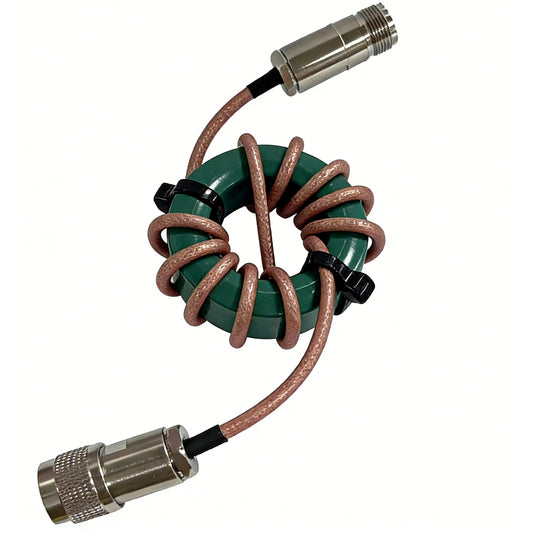GOOZEEZOO RF Choke CK300W Shortwave Common Mode Filter, 1.8-54MHz RF Choke Filter with 50dB Attenuation, 50Ω Impedance, 0.2dB Insertion Loss, SWR<1.2, Ferrite Core for Amateur Radio Indoor Use