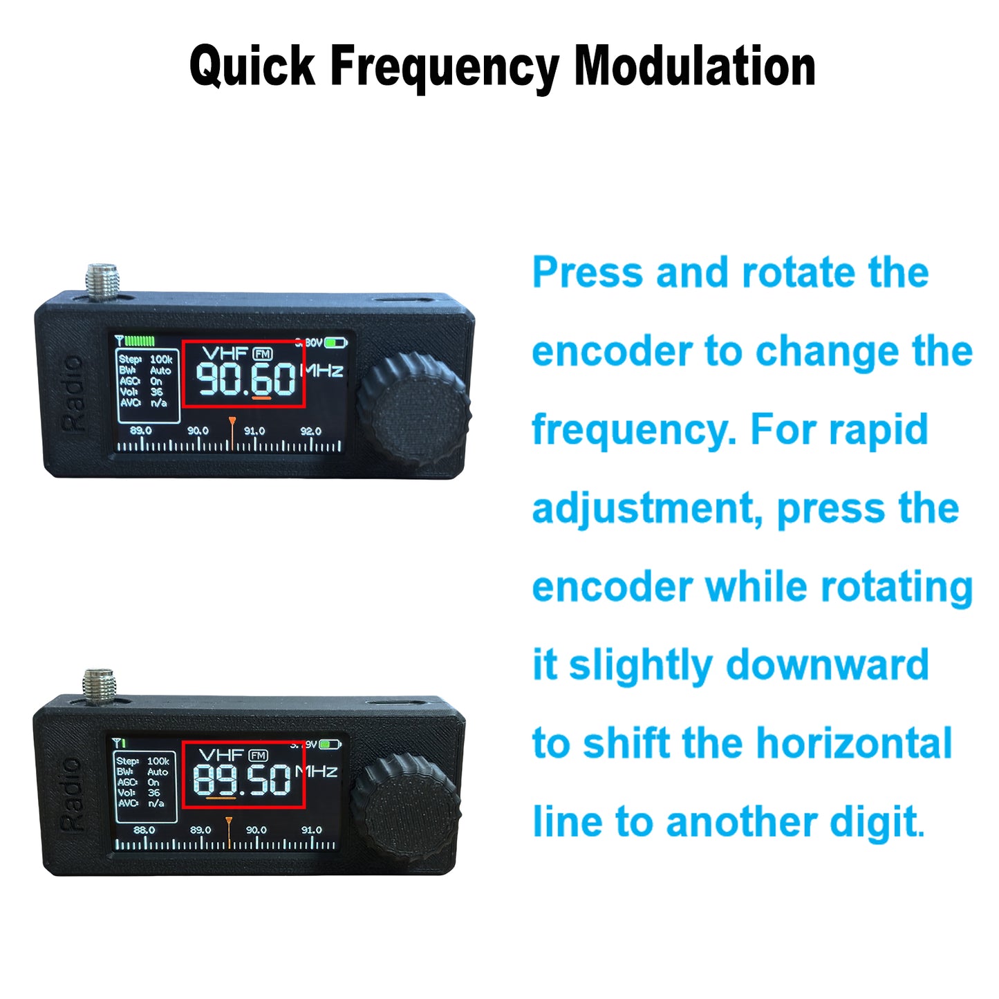 Si4732 Mini Radio Portable Shortwave Radio Receiver with 9" IPS Display |AM/FM/SW/LW/RDS Telescopic & Loop Antenna for Outdoor Adventures, Travel, and Daily Use