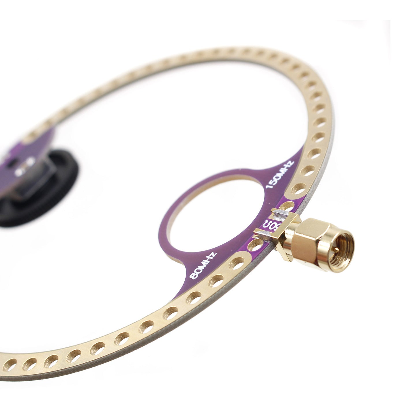 GOOZEEZOO 2pcs Donut Mini Loop Antenna VHF UHF FM 400M-470MHz 80M-150MHz for HFDY Malachite DSP DSP2 Radio Receiver