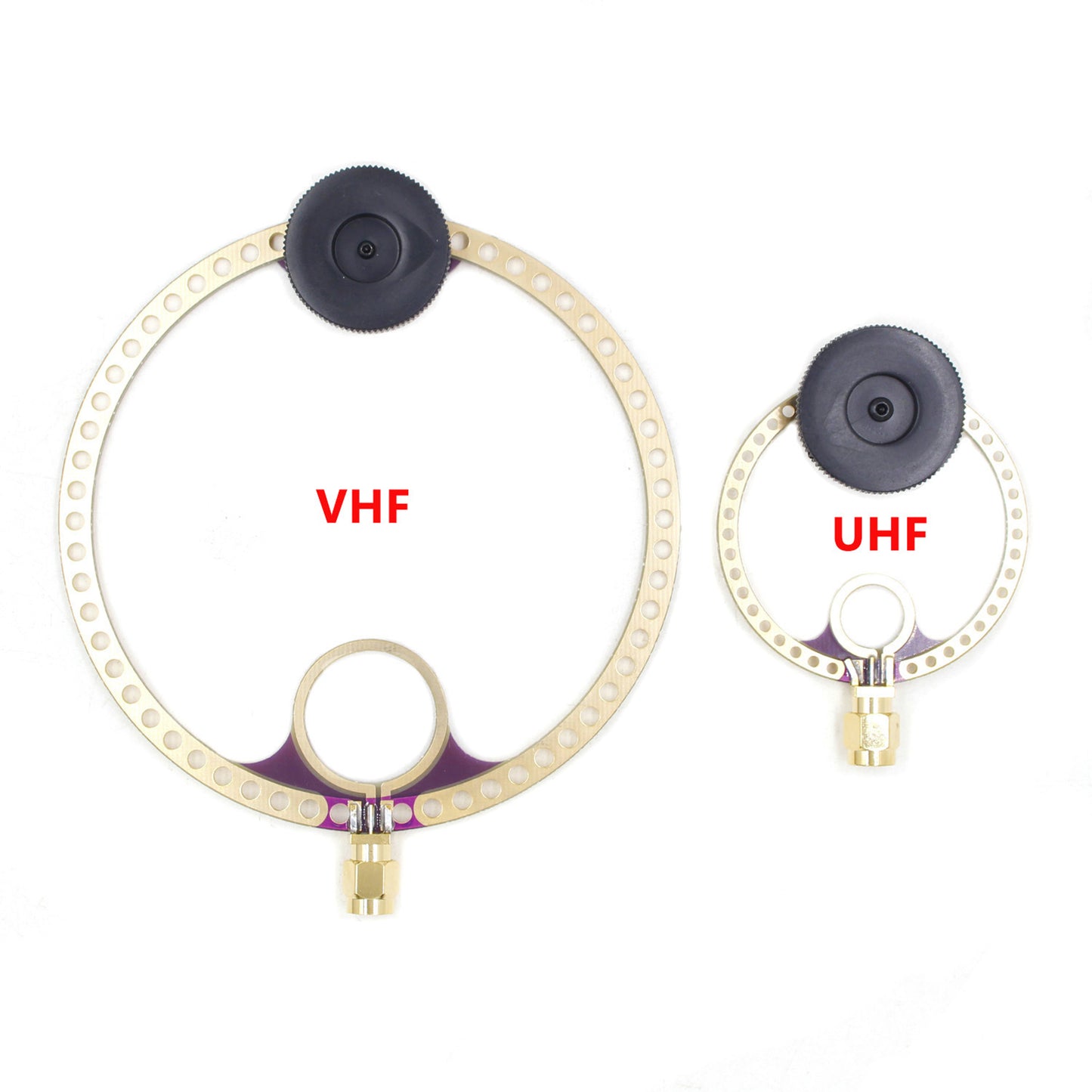GOOZEEZOO 2pcs Donut Mini Loop Antenna VHF UHF FM 400M-470MHz 80M-150MHz for HFDY Malachite DSP DSP2 Radio Receiver