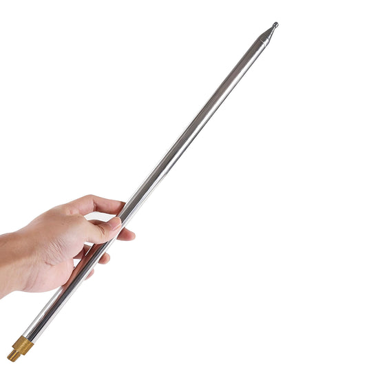 GOOZEEZOO 1pc 201 Stainless Steel Whip Antenna Pull Rod for JPC-12 HF Antenna 5m M10 External Thread Antenna(5.6 meters/16.4 ft)