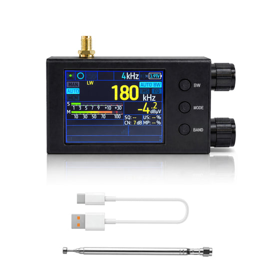 GOOZEEZOO TEF6686 Pocket Mini Radio V2.2 | FM/AM/SW/LW/MW Shortwave Radio Receiver with RDS | 2.8-Inch Touchscreen Color Display, CNC Aluminum Alloy Shell, 1000mAh Battery for Travel and Daily Use