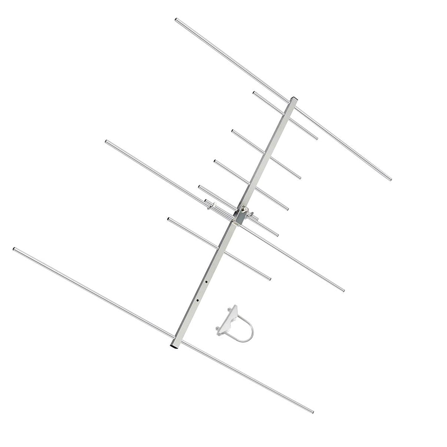 YAGI Antenna Dual-Band 9.5/11dBi 50W 2m/70cm UHF/VHF 144/430 8 Elements Outdoor GRMS Yagi Antenna with U-Bolt for Ham Radio Repeater System 433mhz Radio Systems