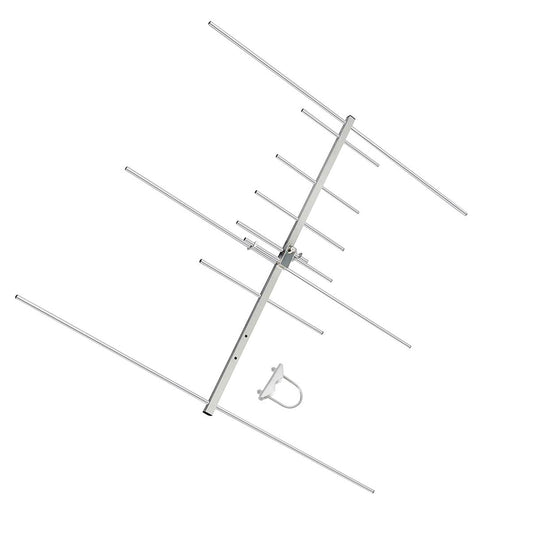 YAGI Antenna Dual-Band 9.5/11dBi 50W 2m/70cm UHF/VHF 144/430 8 Elements Outdoor GRMS Yagi Antenna with U-Bolt for Ham Radio Repeater System 433mhz Radio Systems