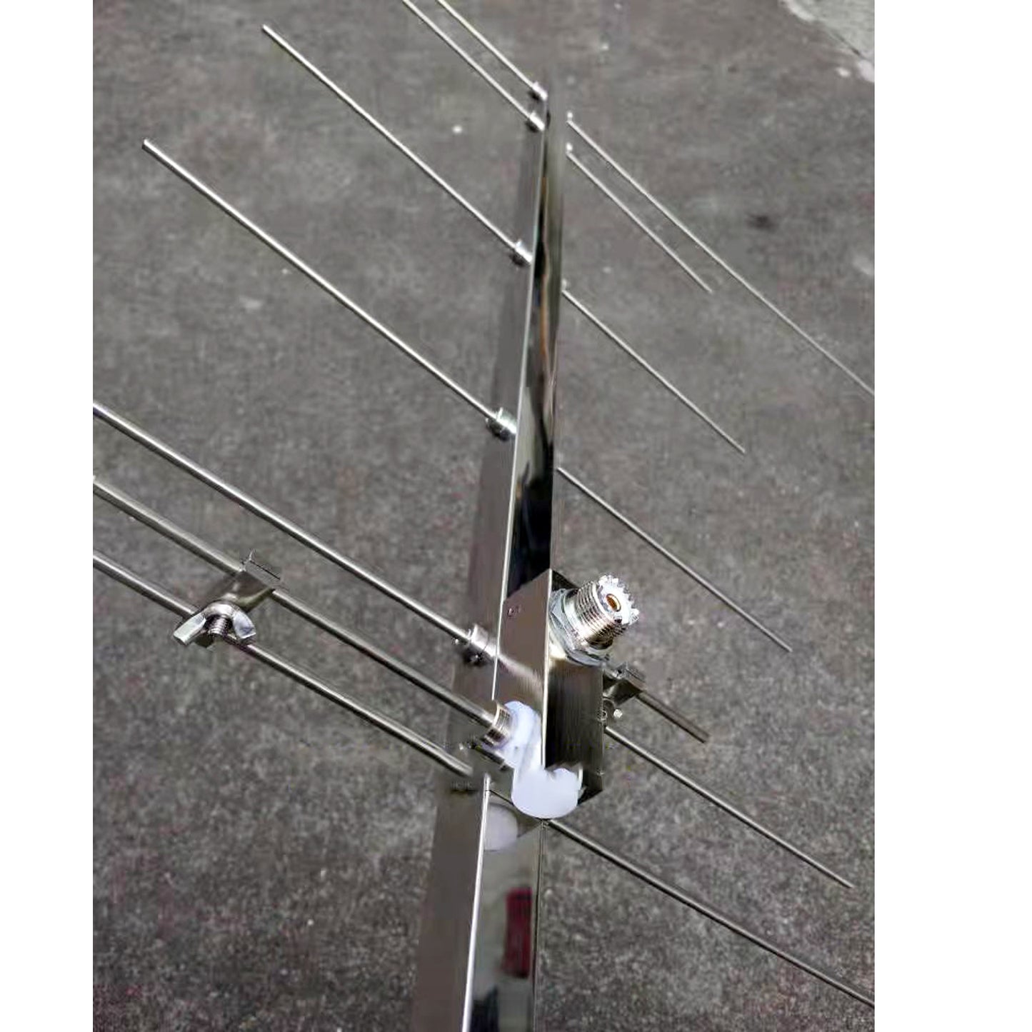 YAGI Antenna Dual-Band 9.5/11dBi 50W 2m/70cm UHF/VHF 144/430 8 Elements Outdoor GRMS Yagi Antenna with U-Bolt for Ham Radio Repeater System 433mhz Radio Systems