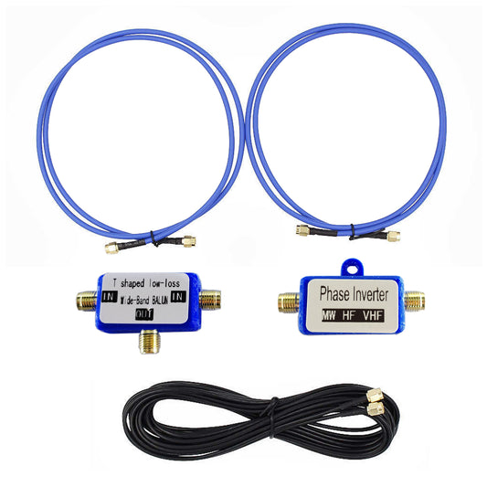 250mW YouLoop Portable Passive Magnetic Loop Antenna with Low Loss Broadband BALUN for HF and VHF 10KHz-30MHz Receiving Antenna